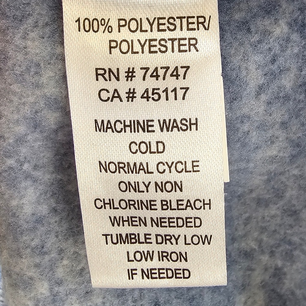 Natural Reflections Sweater Womens XL Blue Cozy Fleece Oversized 1/4 Snap Button - Picture 10 of 12